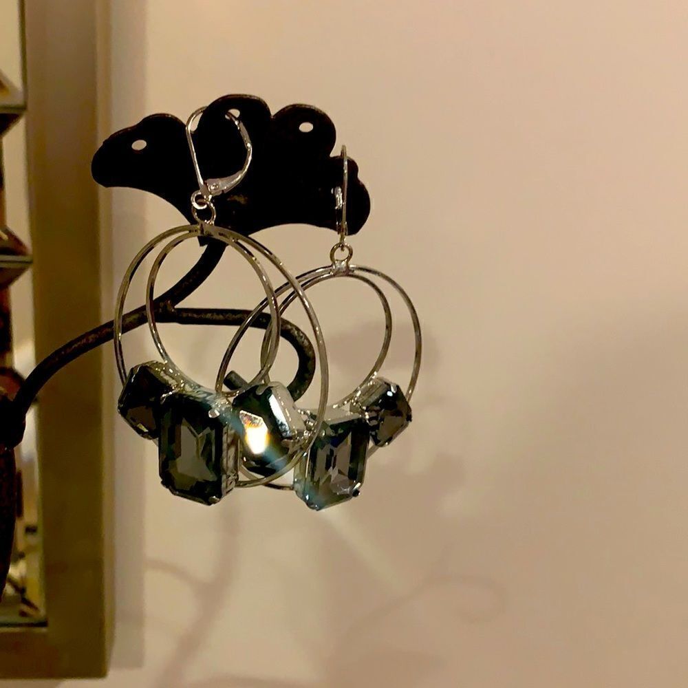 🎉1 hr sale 🎉Gray stone earrings